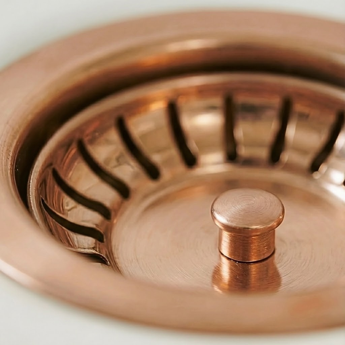 Pure Copper Sink Strainer, Solid Copper Kitchen Strainer - image 2