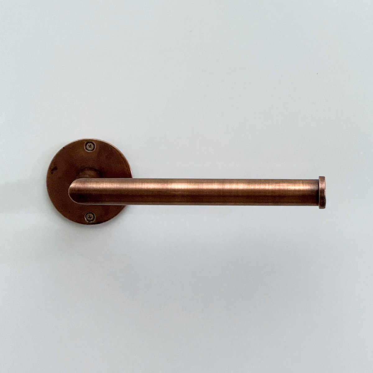Antique Copper Toilet Paper Holder, Solid Copper Wall Mount Toilet Roll Holder - image 2