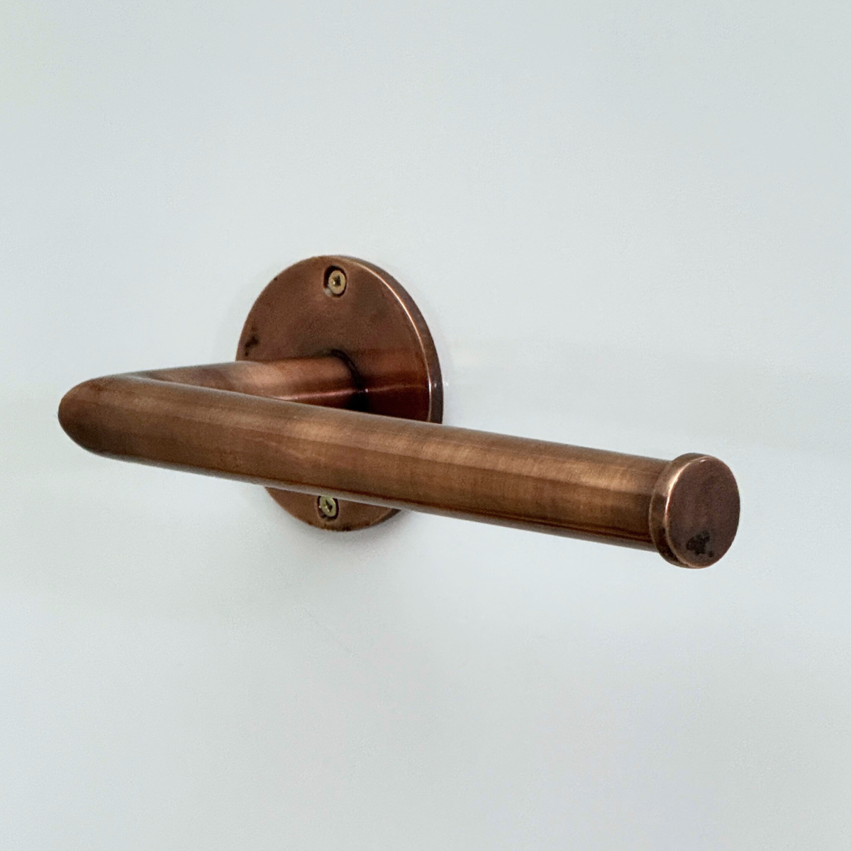 Antique Copper Toilet Paper Holder, Solid Copper Wall Mount Toilet Roll Holder - image 3