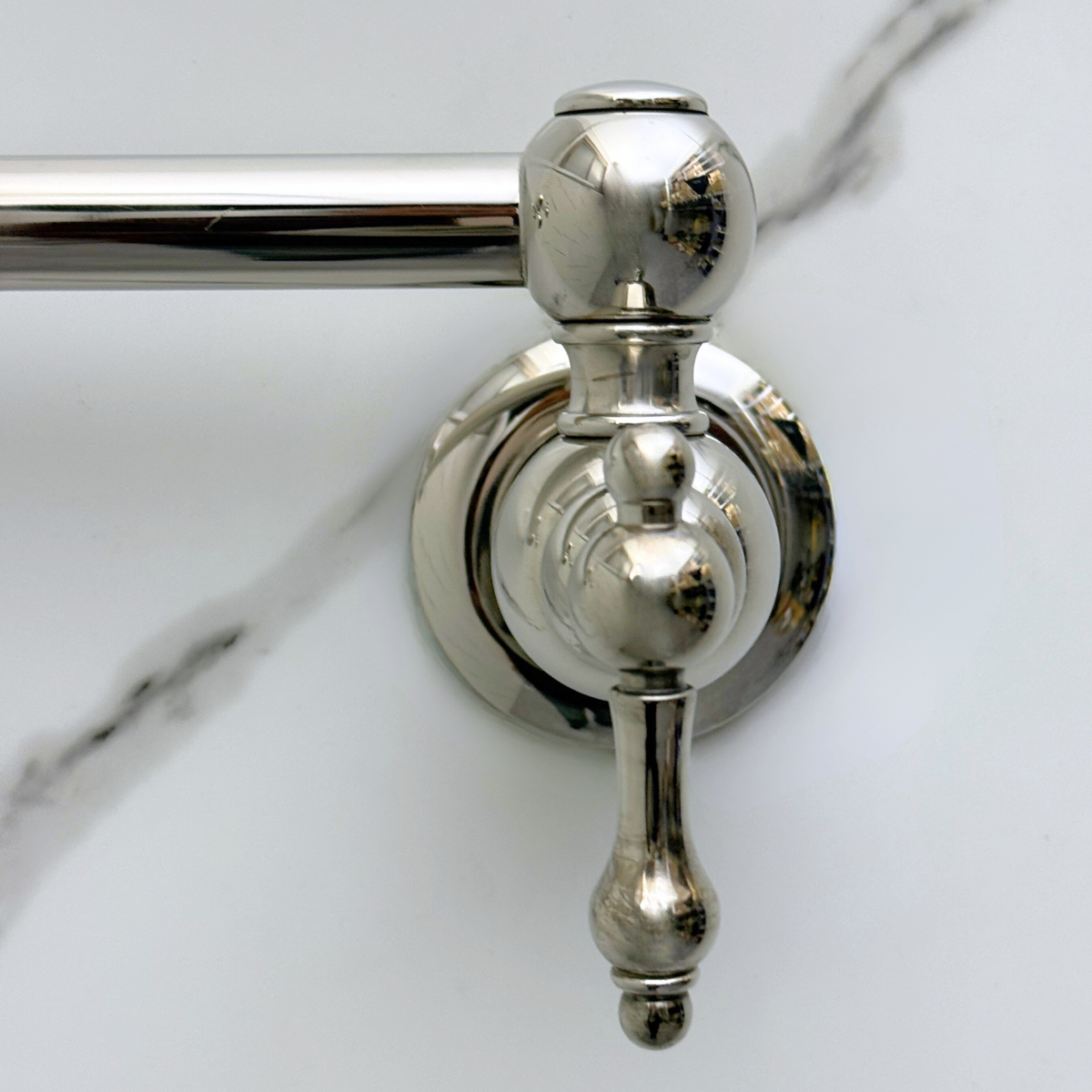 Polished Nickel Pot Filler with Lever Handles – alternate view 6