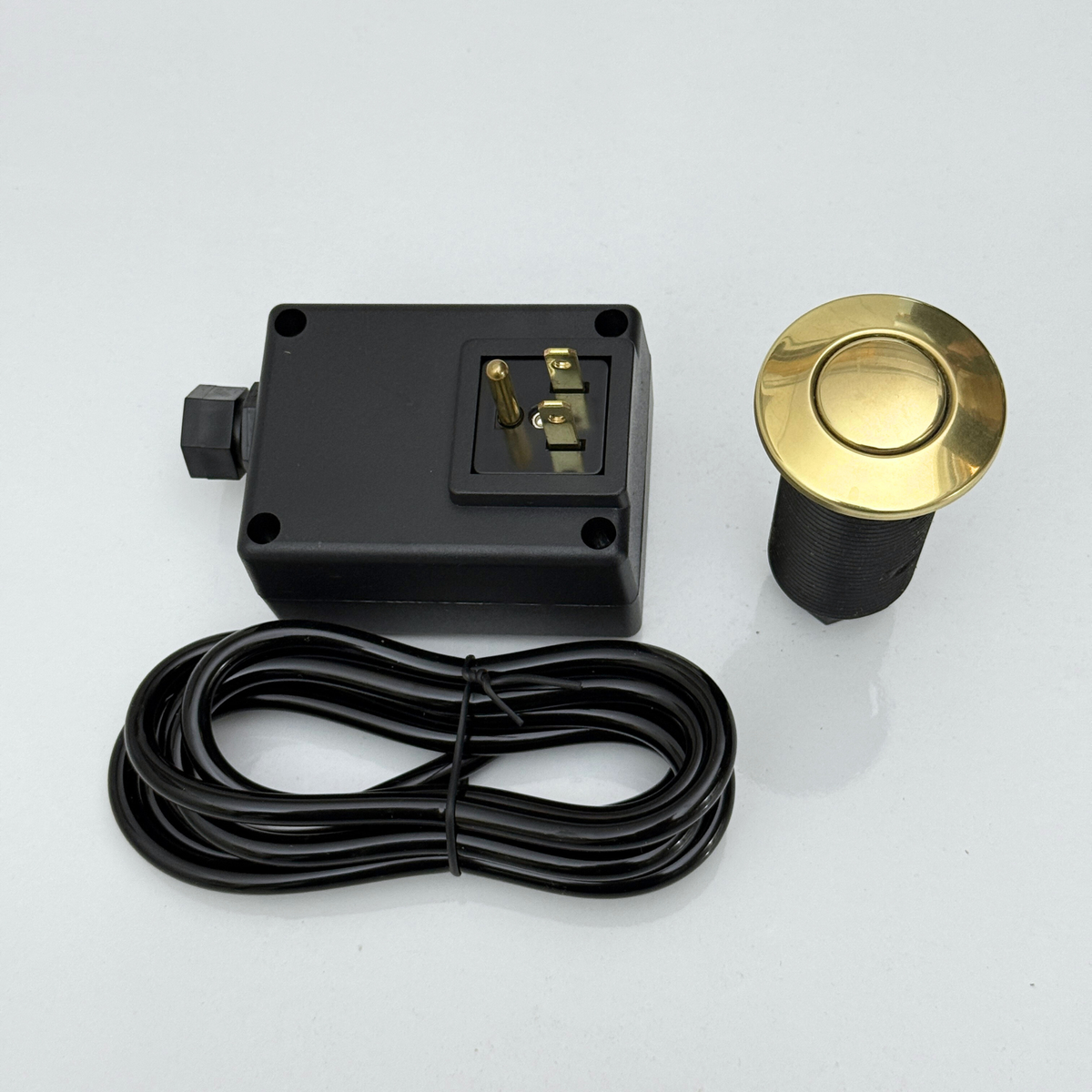 Unlacquered Brass Air Switch Kit, Solid Brass Garbage Disposal Air Switch Button - image 5