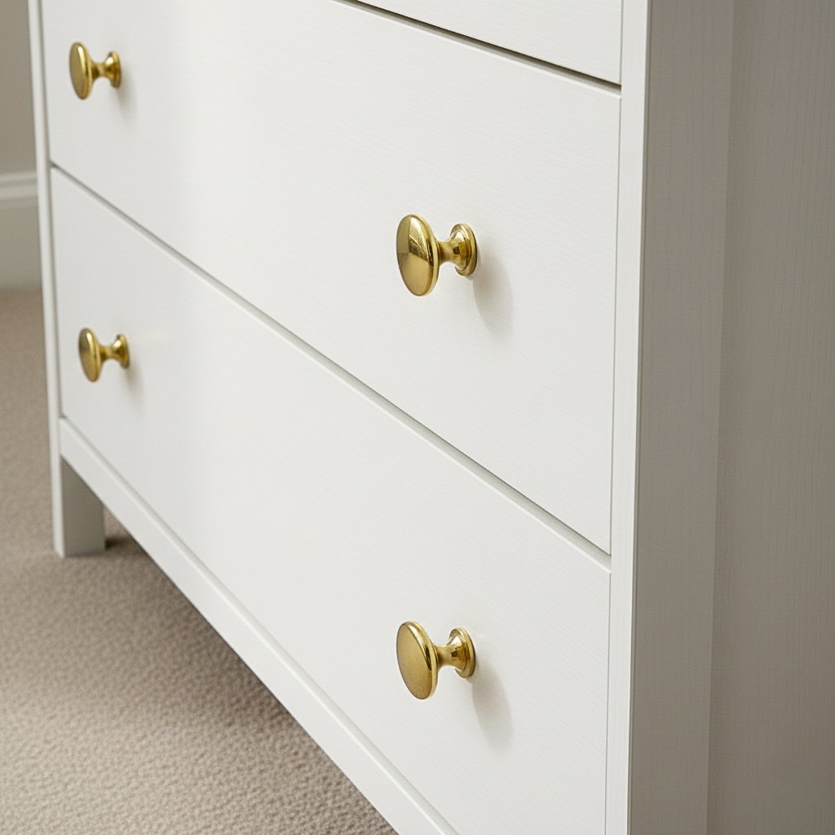 Unlacquered Brass Ball Cabinet Knob, Solid Brass Cabinets Knob, Brass Drawers Knob - image 2