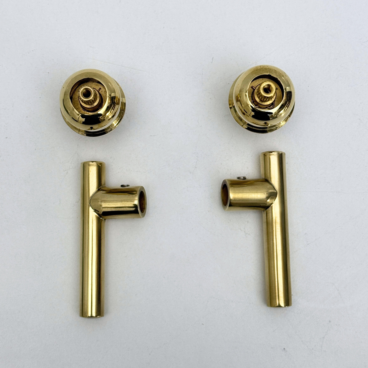 Unlacquered Brass Lever Handles with Cartridge, Solid Brass Lever Handles for Brass Fixtures - image 4