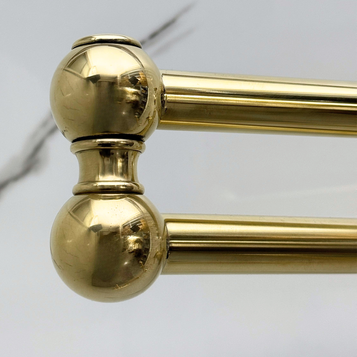 Unlacquered Brass Wall-Mount Pot Filler with Lever Handles – alternate view 8