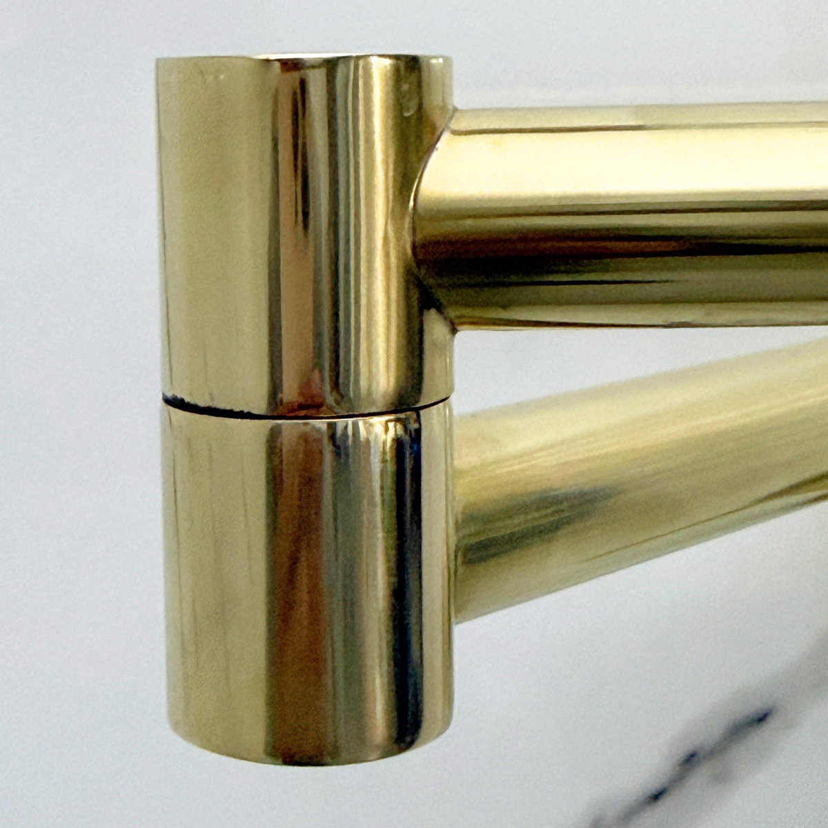 Unlacquered Brass Double-Joint Pot Filler with Lever Handles – alternate view 7