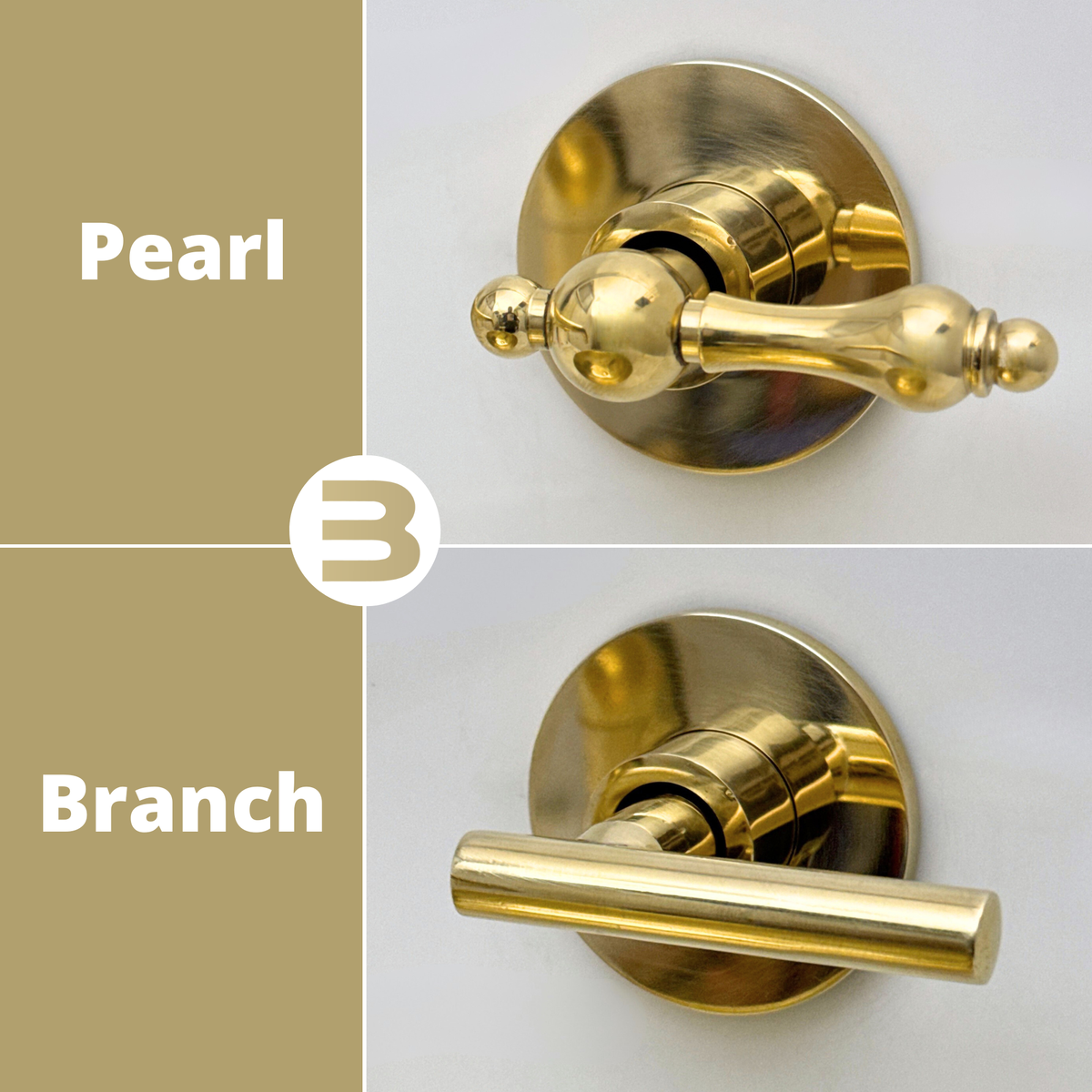 8" Curved unlacquered brass wall faucet, 3.5" drop with lever handles – alternate view 10