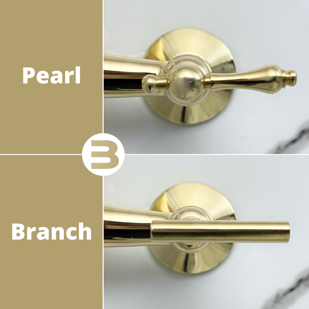 10" Ball-Center unlacquered brass wall faucet, 8" spread with lever handles – alternate view 9