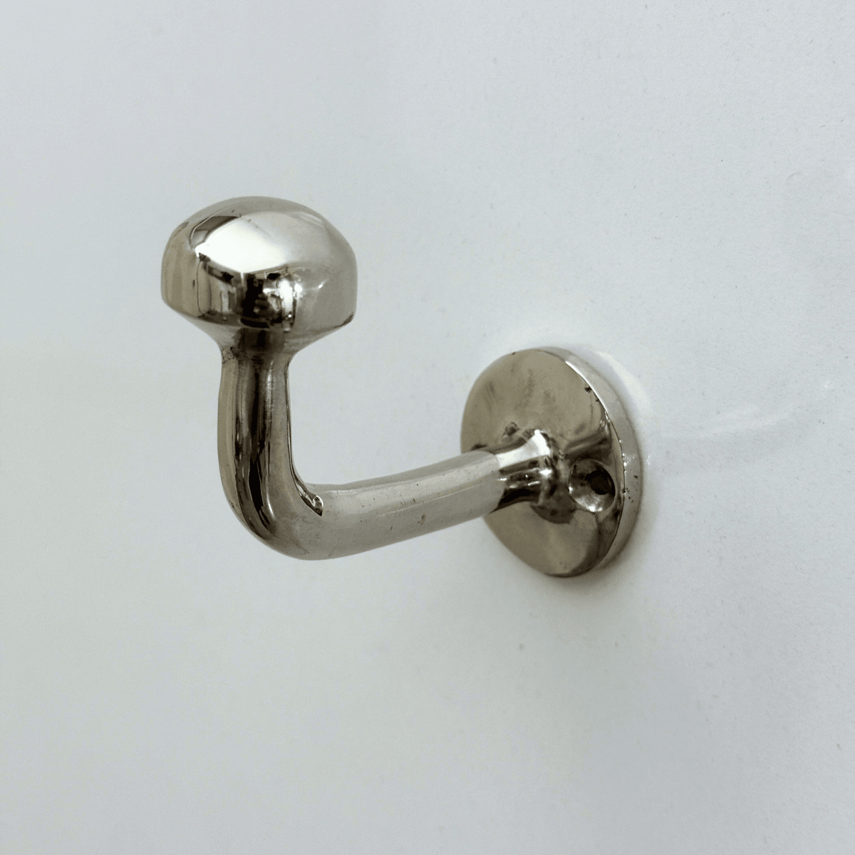 Polished Nickel Wall Hook, Nickel Coat Hooks, Nickel Towel Hook, Solid Hook for Bathroom or Kitchen - Vintaless