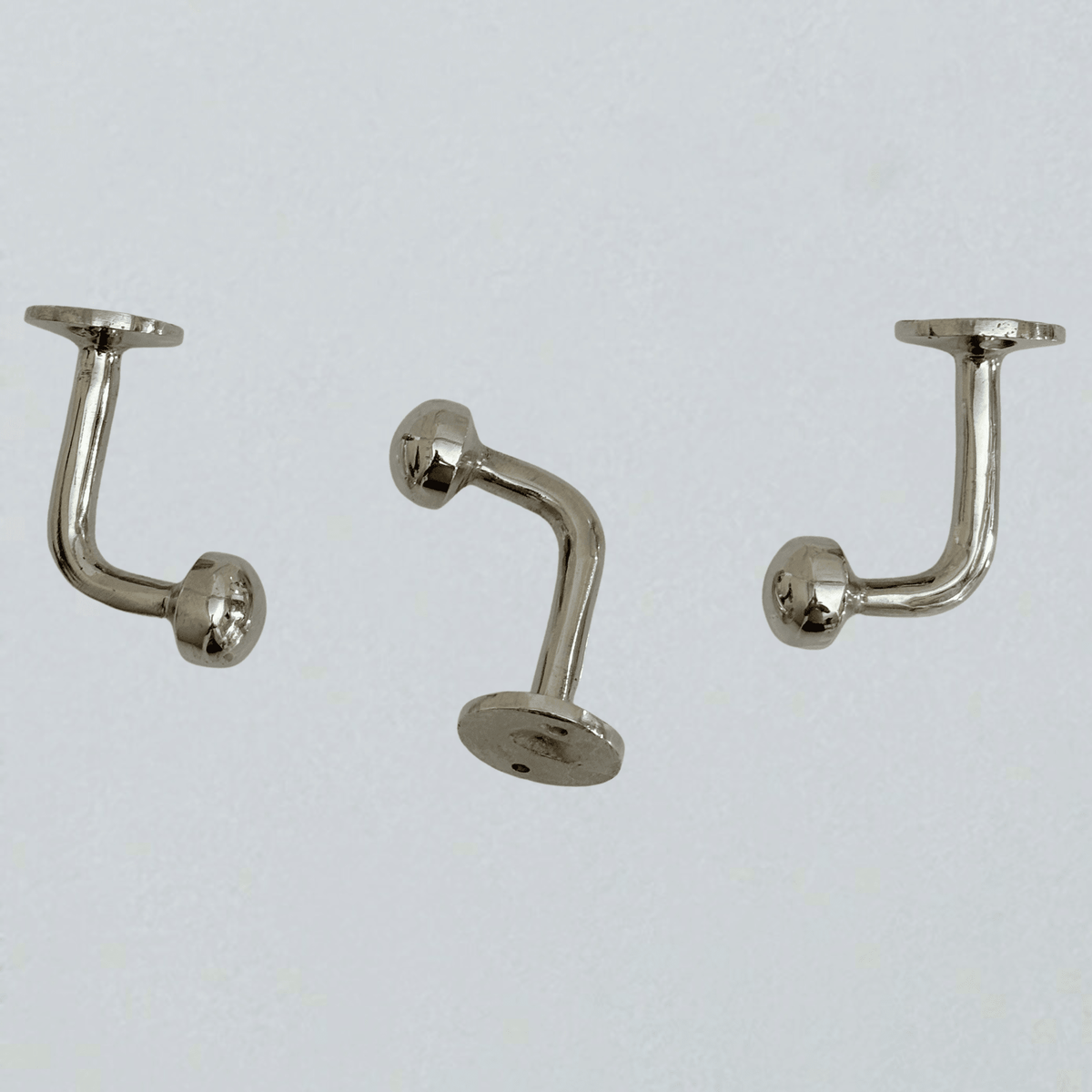 Polished Nickel Wall Hook, Nickel Coat Hooks, Nickel Towel Hook, Solid Hook for Bathroom or Kitchen - Vintaless