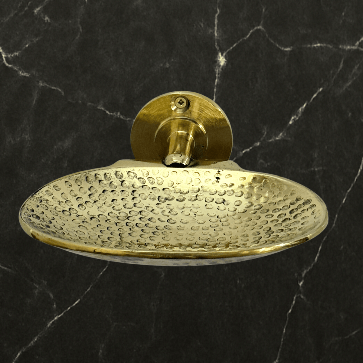Unlacquered Brass Soap Dish, Wall-Mounted Hammered Brass Soap Tray - Vintaless