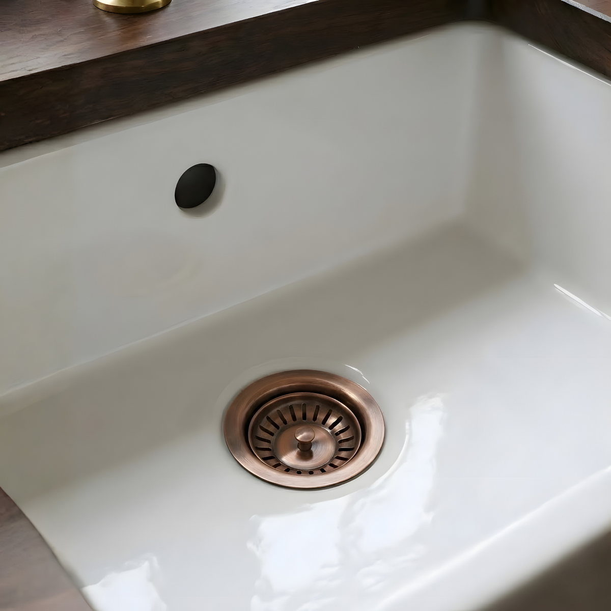 Pure Copper Sink Strainer, Solid Copper Kitchen Strainer - image 4