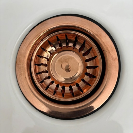 Pure Copper Sink Strainer, Solid Copper Kitchen Strainer - image 1