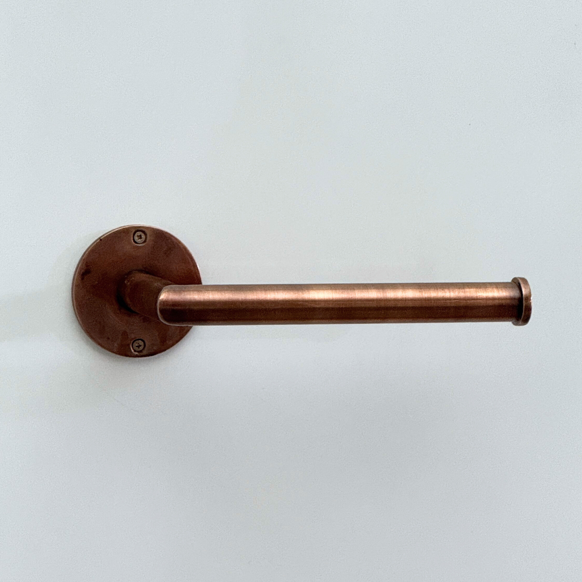 Antique Copper Toilet Paper Holder, Solid Copper Wall Mount Toilet Roll Holder - image 1