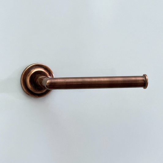 Antique Copper Wall Mount Toilet Paper Holder, Solid Copper Toilet Roll Holder - image 1