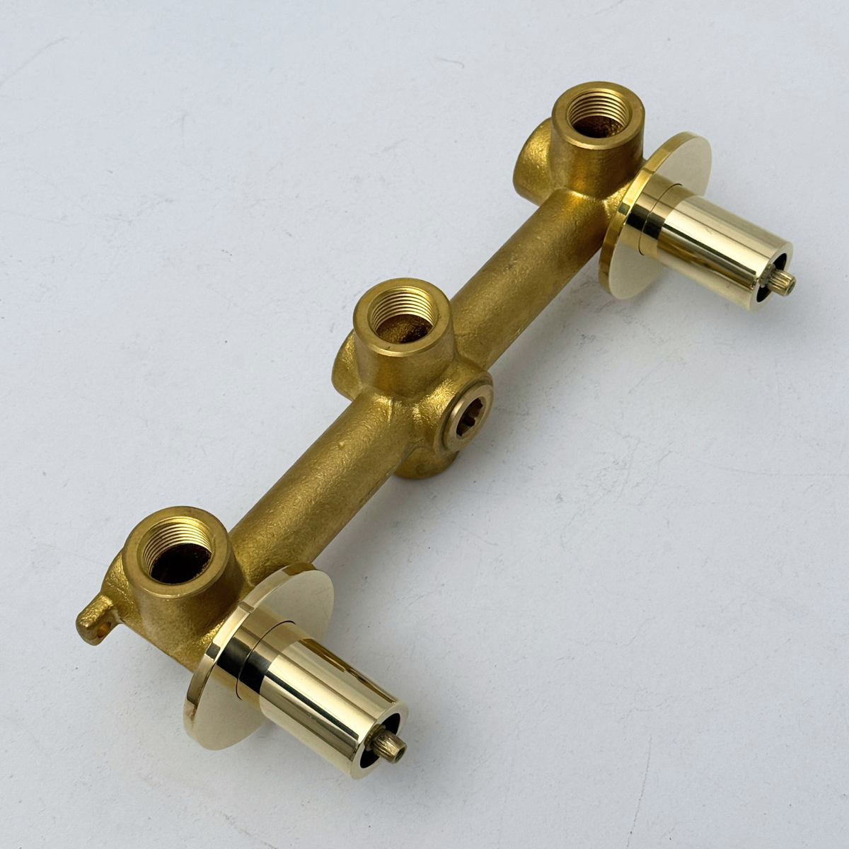 Solid Solid Brass 1 Way Valve, 2 Handles Bathroom Shower Valve - image 2