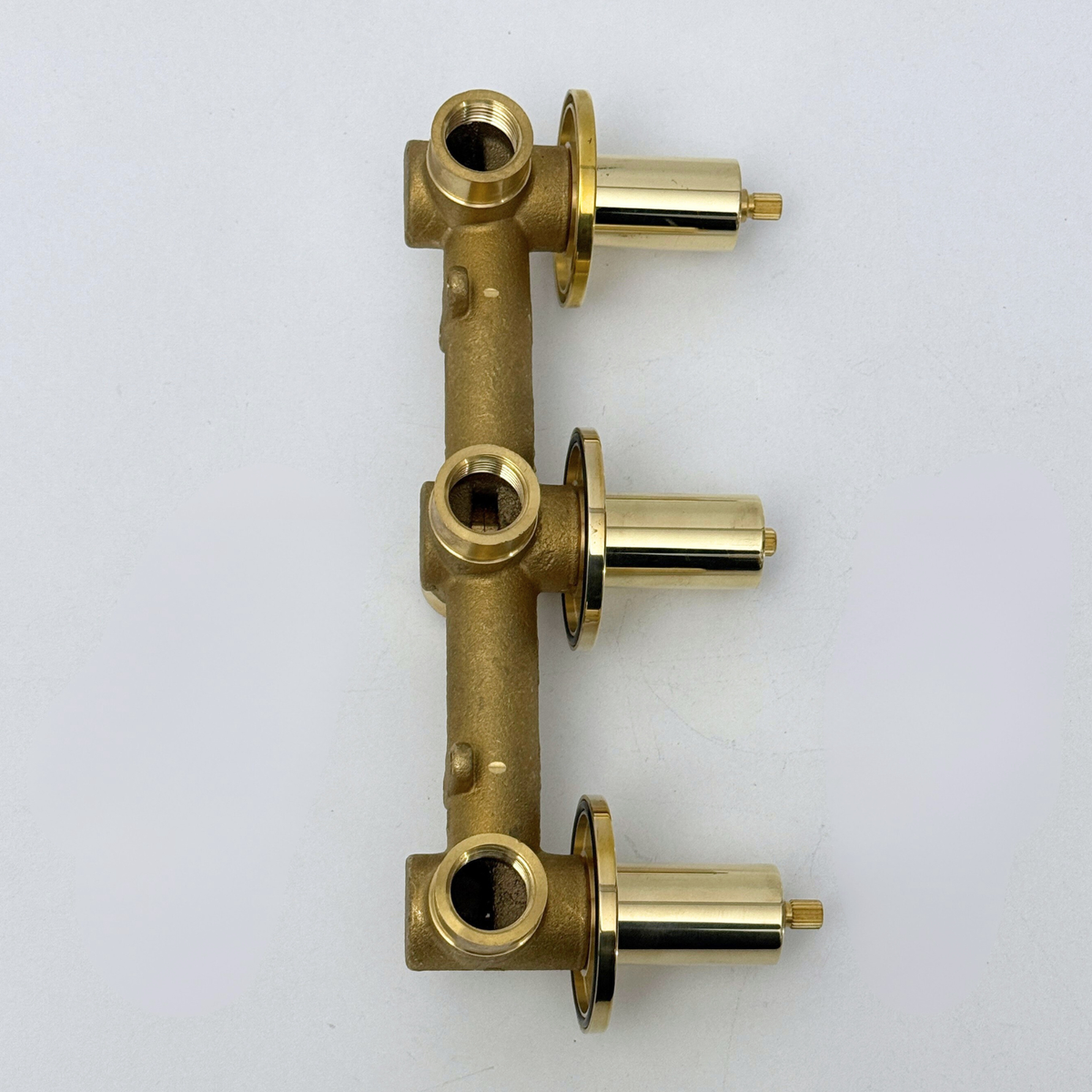 Solid Solid Brass 2 Way Valve, 3 Handles Bathroom Shower Valve - image 2