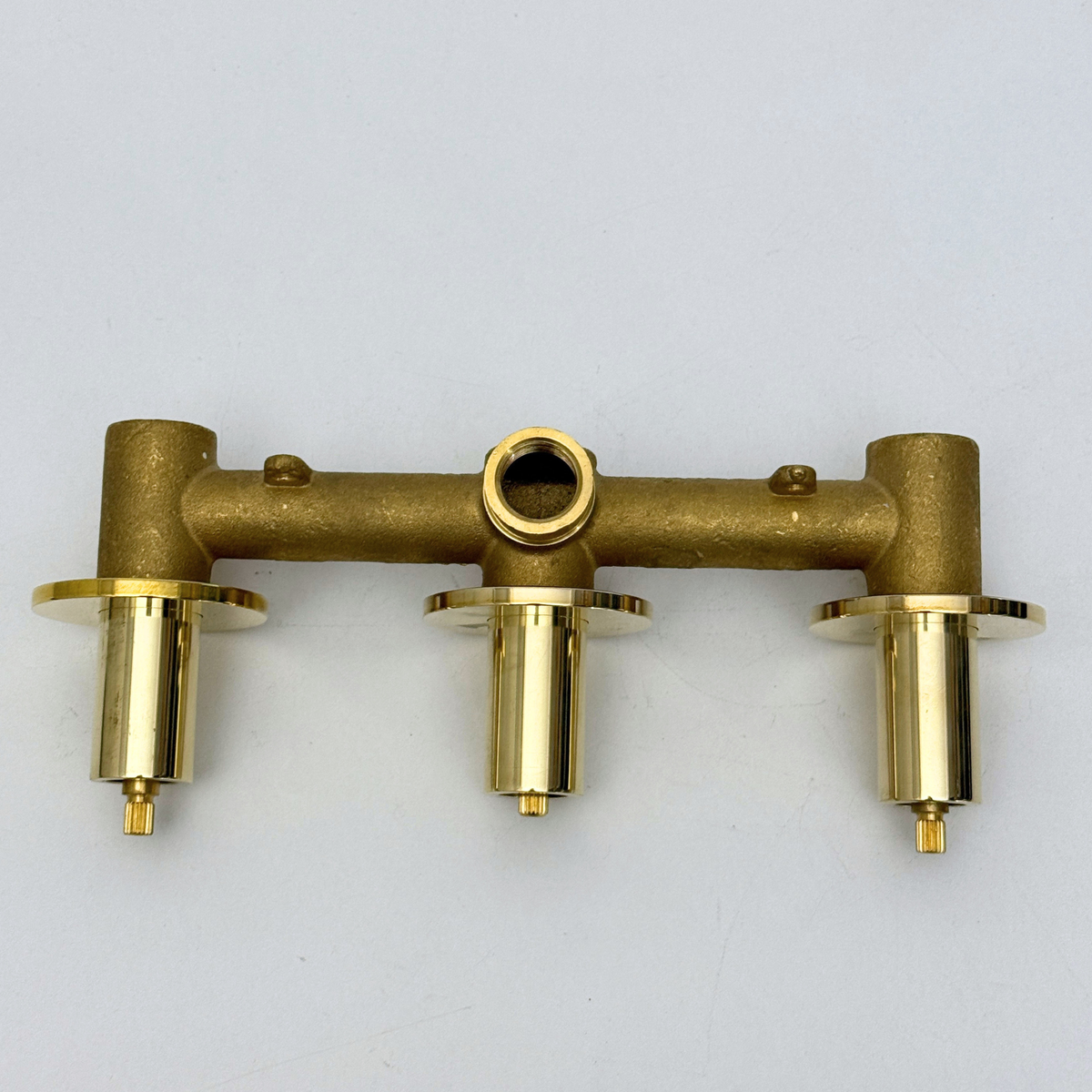 Solid Solid Brass 2 Way Valve, 3 Handles Bathroom Shower Valve - image 3
