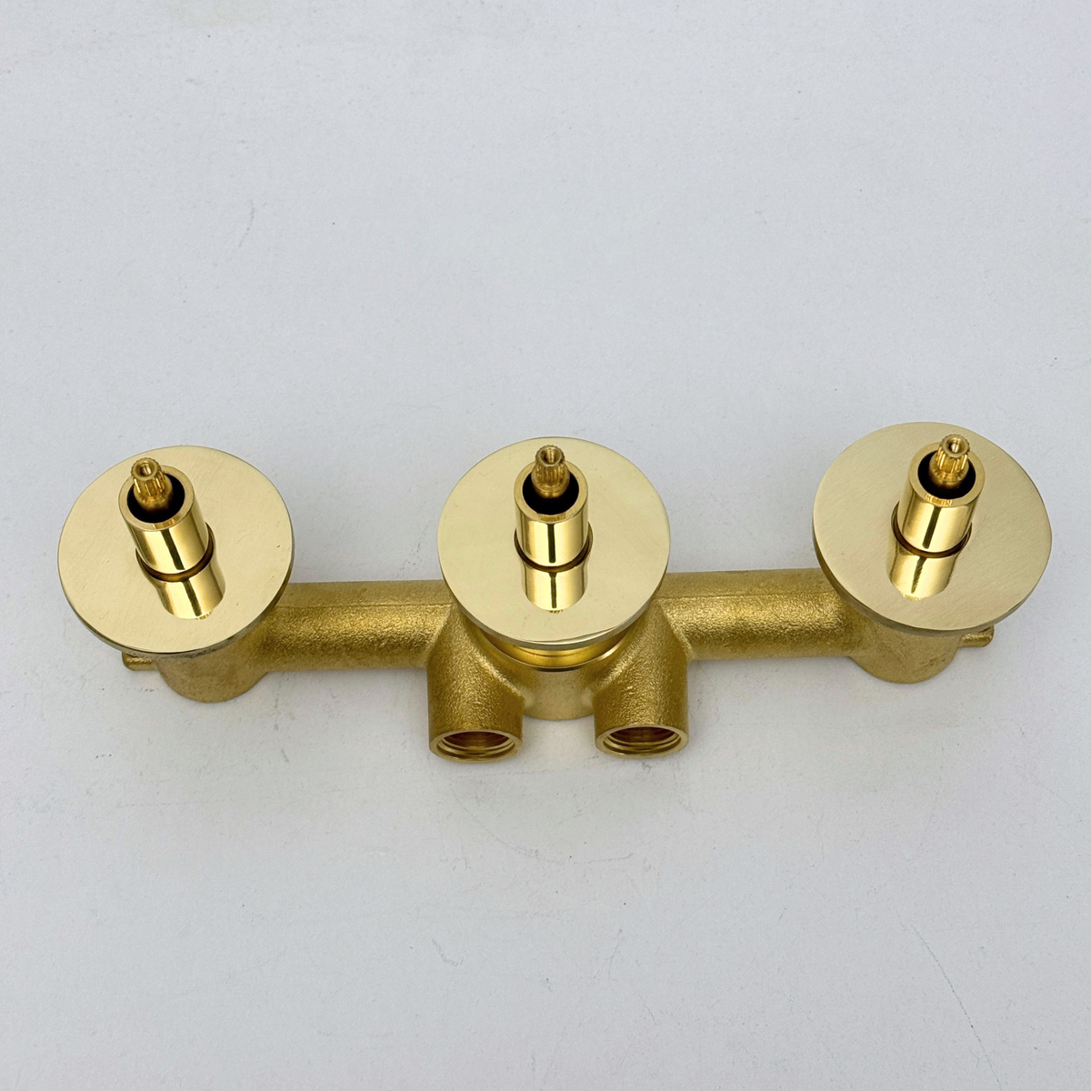 Solid Solid Brass 3 Way Valve, 3 Handles Bathroom Shower Valve - image 1