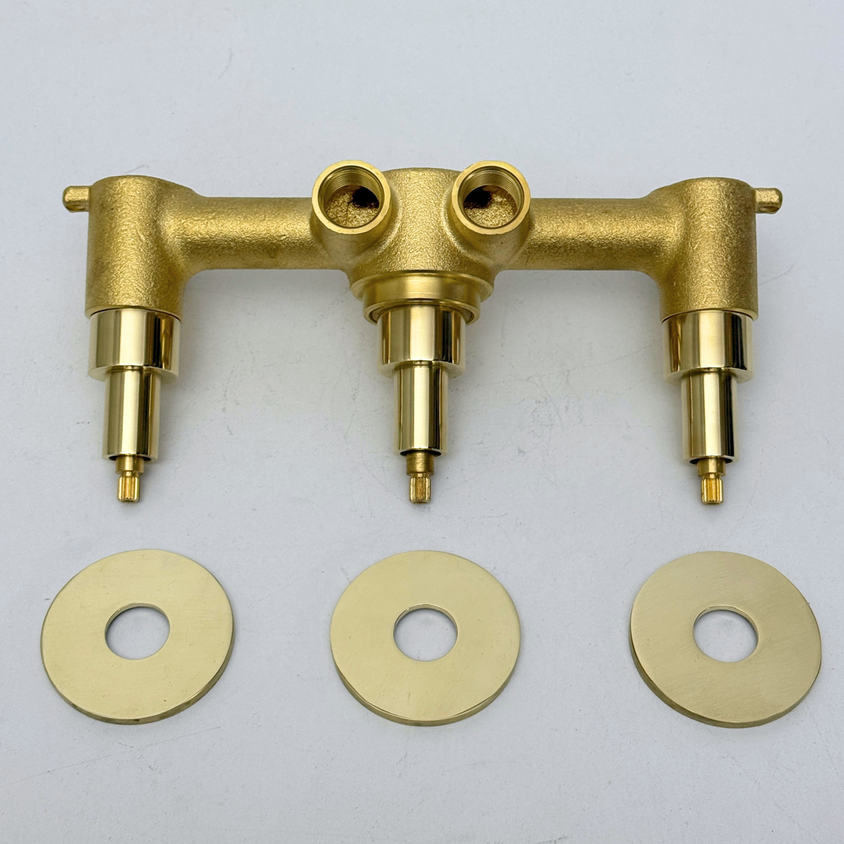 Solid Solid Brass 3 Way Valve, 3 Handles Bathroom Shower Valve - image 2