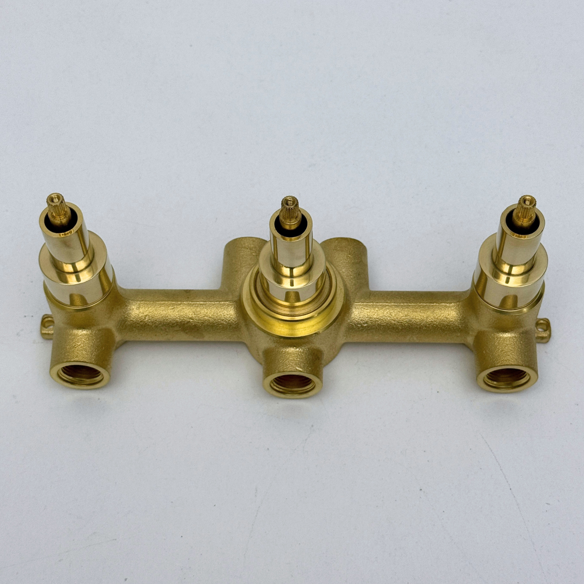 Solid Solid Brass 3 Way Valve, 3 Handles Bathroom Shower Valve - image 4