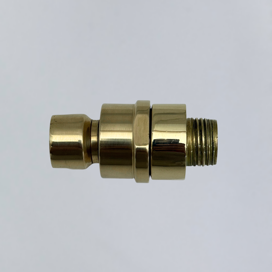 Unlacquered Brass Adjustable Shower Head Connector - image 1
