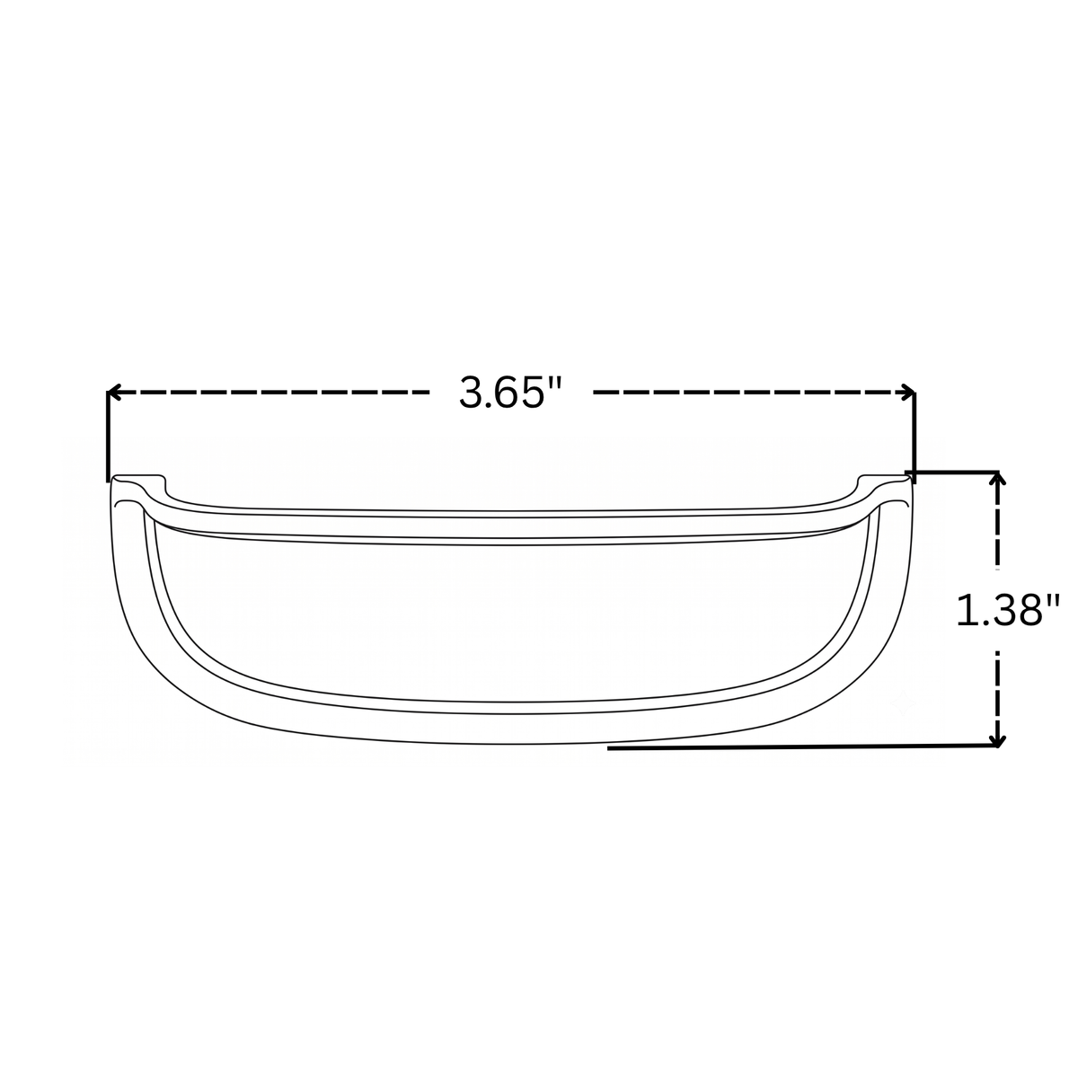 Unlacquered Brass Cup Pull Handles, Solid Brass Kitchen Bin Pull - image 7