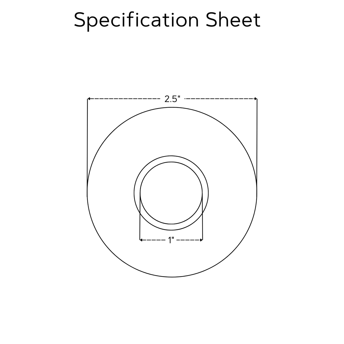 Unlacquered Brass Face Plates for Wall Mount Faucets, Solid Brass Round Escutcheons - image 3