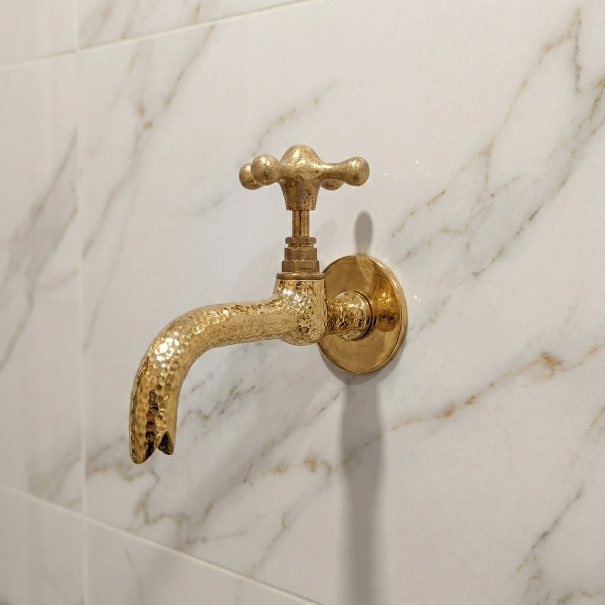 Unlacquered Brass Flat Face Plates for Wall Mount Faucets, 1/2 inch Solid Brass Flat Escutcheons - image 3