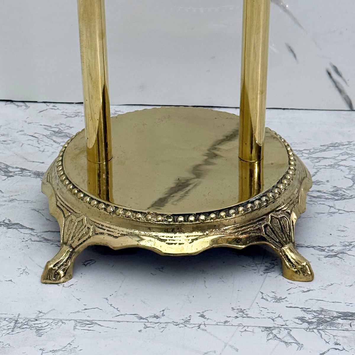 Unlacquered Brass Freestanding Bathtub Faucet, Solid Brass Clawfoot Tub Filler with Handheld Shower Head, - image 7