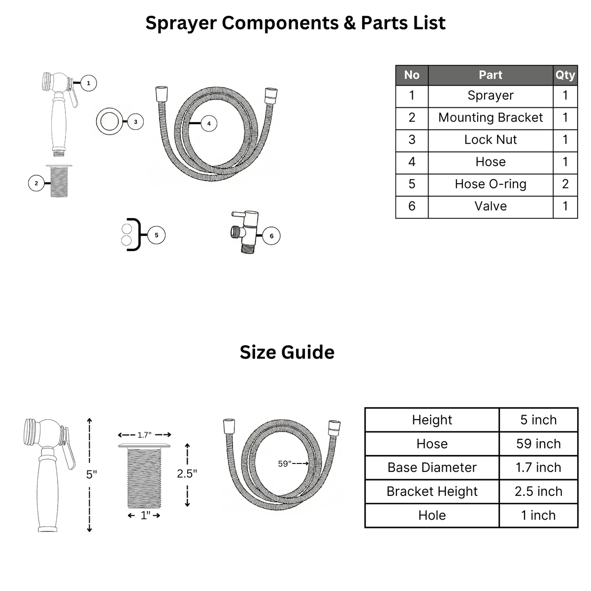 Polished Nickel Kitchen Side Sprayer