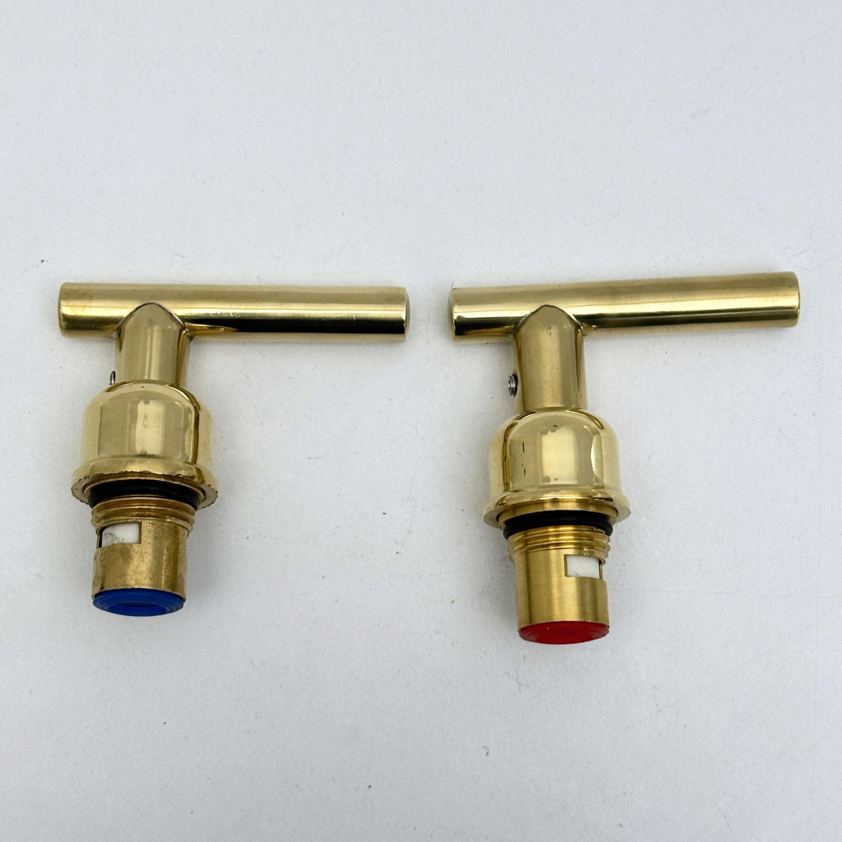 Unlacquered Brass Lever Handles with Cartridge, Solid Brass Lever Handles for Brass Fixtures - image 3