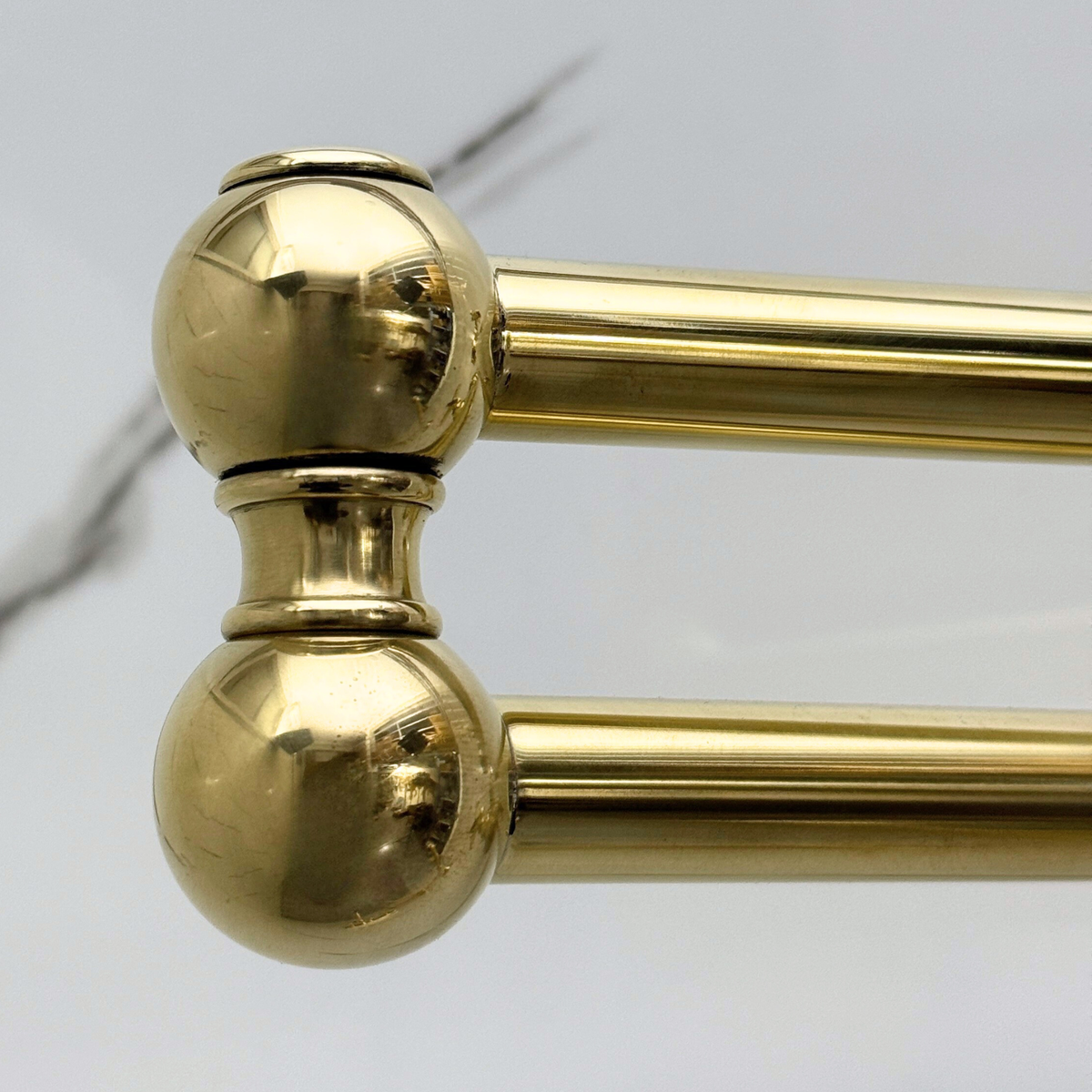 Unlacquered Brass Wall-Mount Pot Filler with Cross Handles – alternate view 9