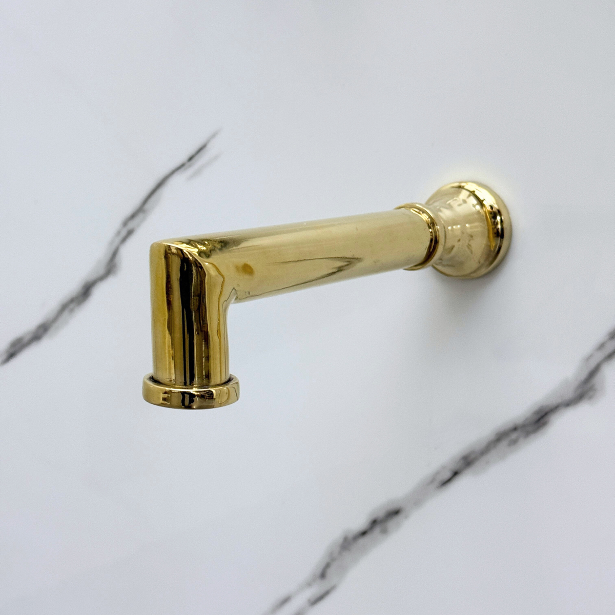 Unlacquered Brass Adjustable Square Rain Shower System with Handheld & Tub Filler — Straight arm (UBCSS-016) — detail view 12