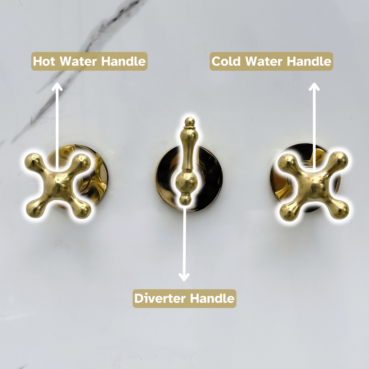 Unlacquered Brass Adjustable Square Rain Shower System with Handheld & Tub Filler — Straight arm (UBCSS-016) — detail view 13