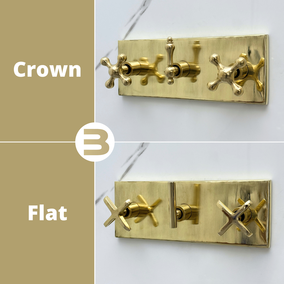 Unlacquered Brass Round Rain Shower System with Handheld & Tub Filler — Short arm (UBCSS-013) — detail view 13