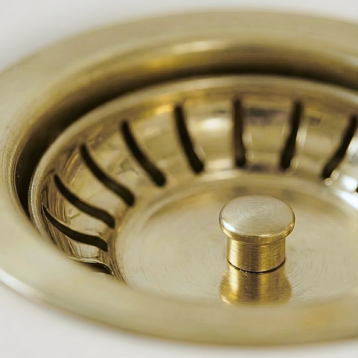 Unlacquered Brass Sink Strainer, Solid Brass Kitchen Sink Strainer - image 2