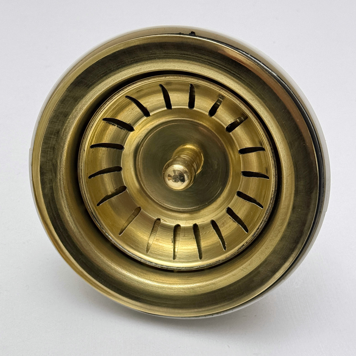 Unlacquered Brass Sink Strainer, Solid Brass Kitchen Sink Strainer - image 5