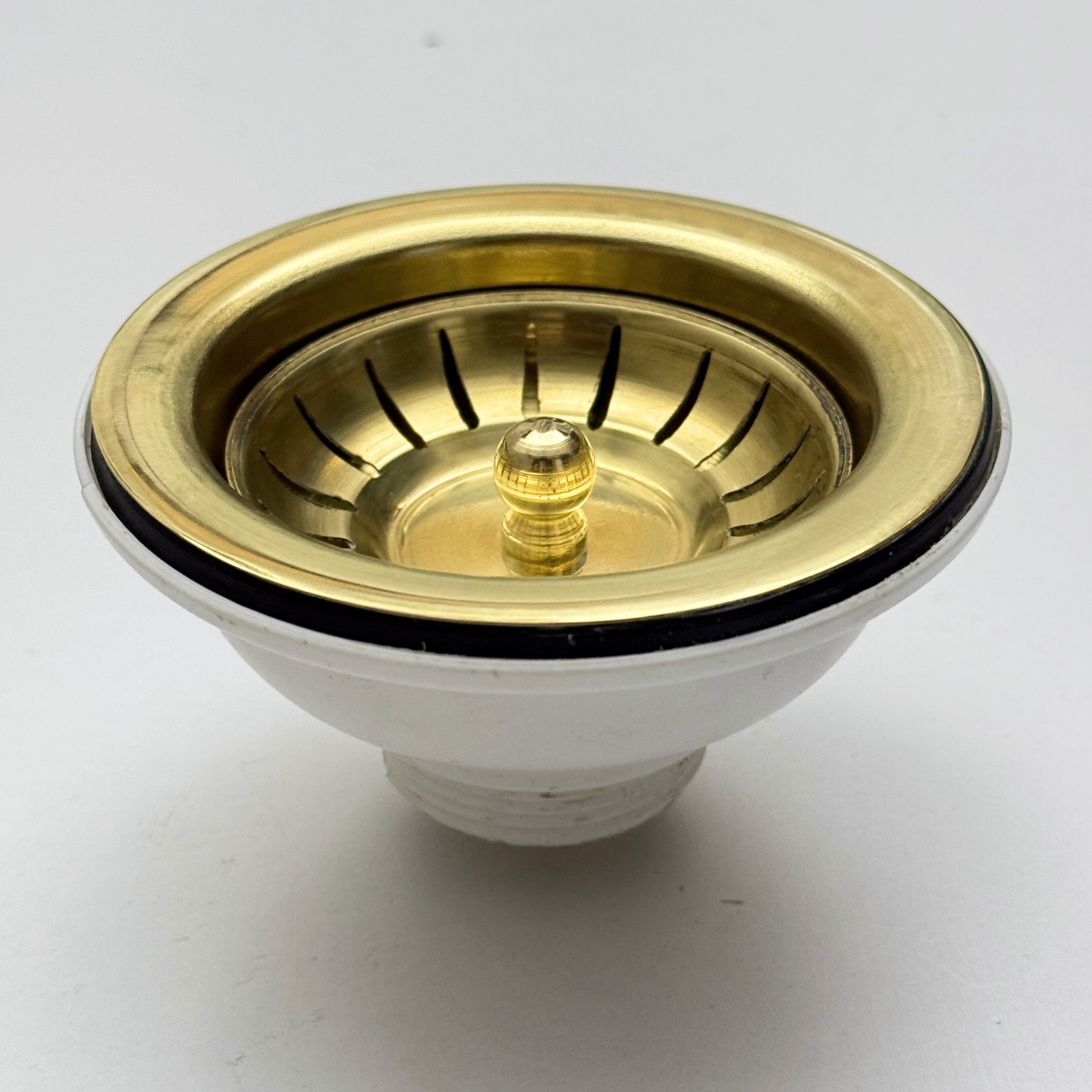 Unlacquered Brass Sink Strainer, Solid Brass Kitchen Sink Strainer - image 6