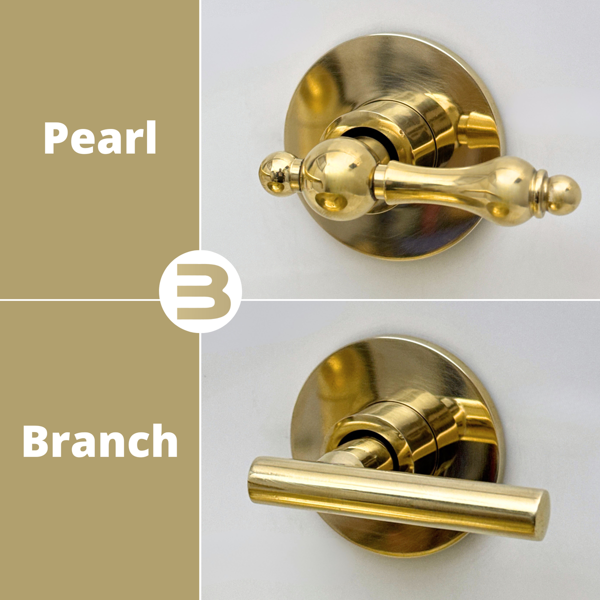 8" Curved unlacquered brass wall faucet, 2.5" drop with lever handles – alternate view 13