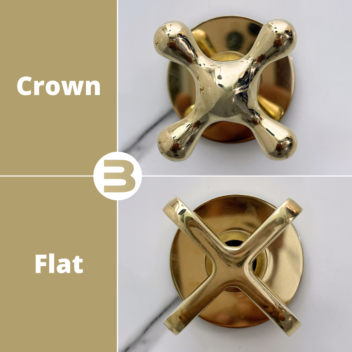 8" Curved unlacquered brass wall faucet, 2" drop with cross handles – alternate view 11