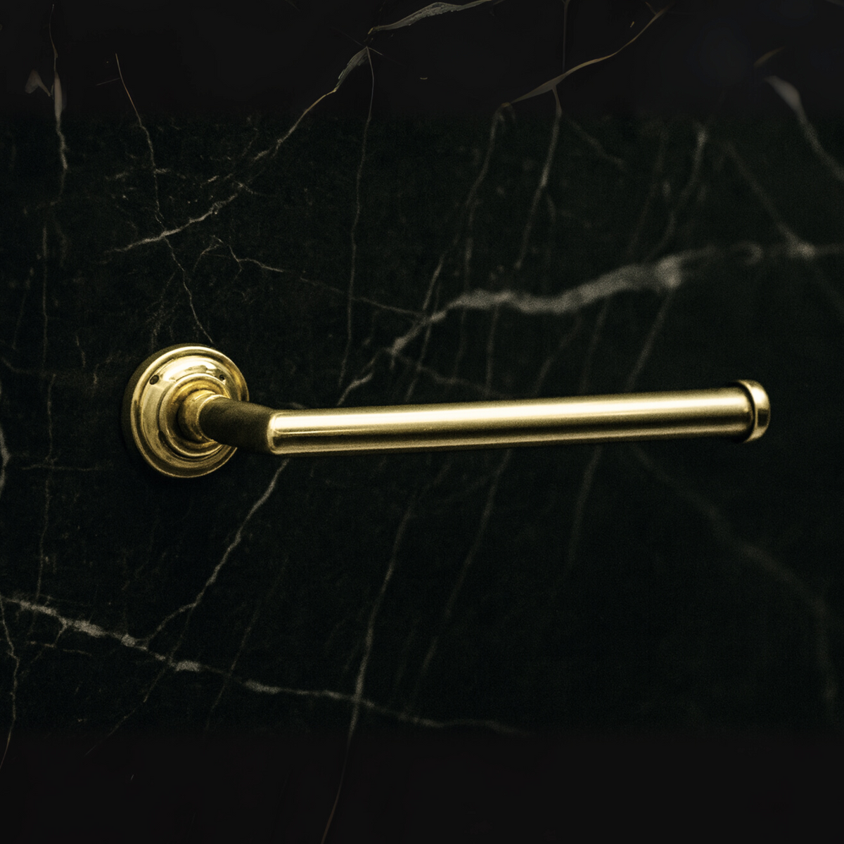 Unlacquered Brass Wall Mount Toilet Paper Holder, Solid Brass Toilet Roll Holder - image 1