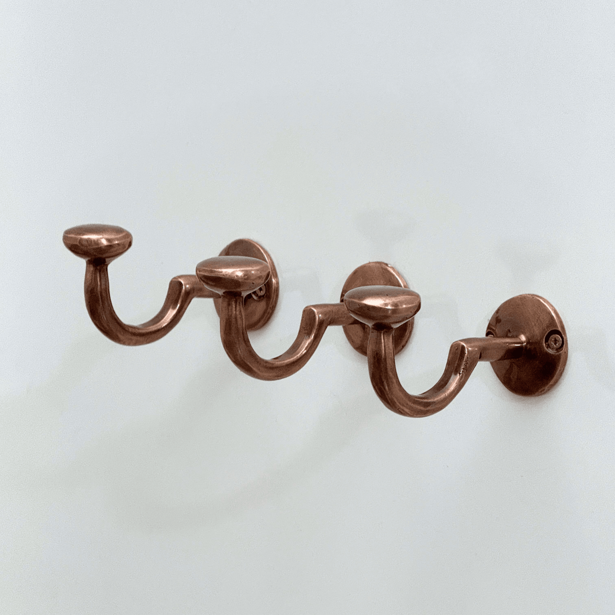Antique Copper Hooks, Copper Robe Hook, Heavy Duty Single Hook, Wall Mount Robe Hooks - Vintaless