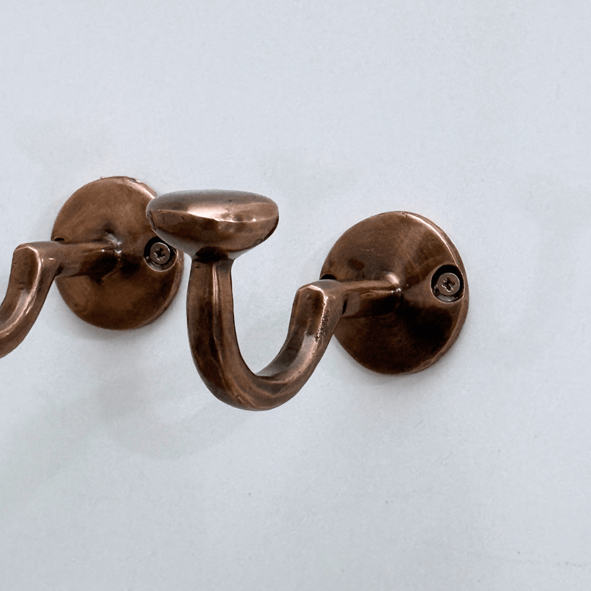 Antique Copper Hooks, Copper Robe Hook, Heavy Duty Single Hook, Wall Mount Robe Hooks - Vintaless