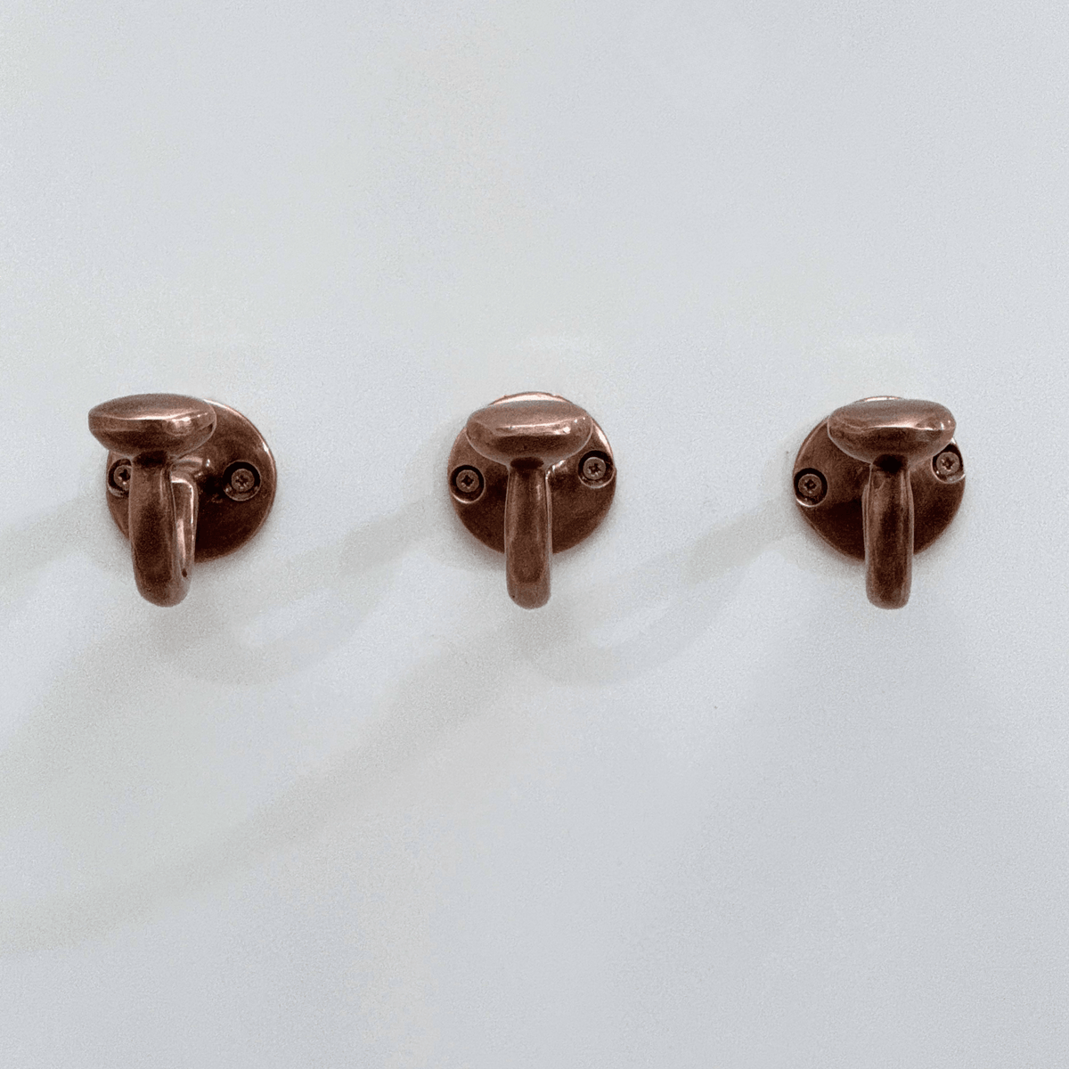Antique Copper Hooks, Copper Robe Hook, Heavy Duty Single Hook, Wall Mount Robe Hooks - Vintaless