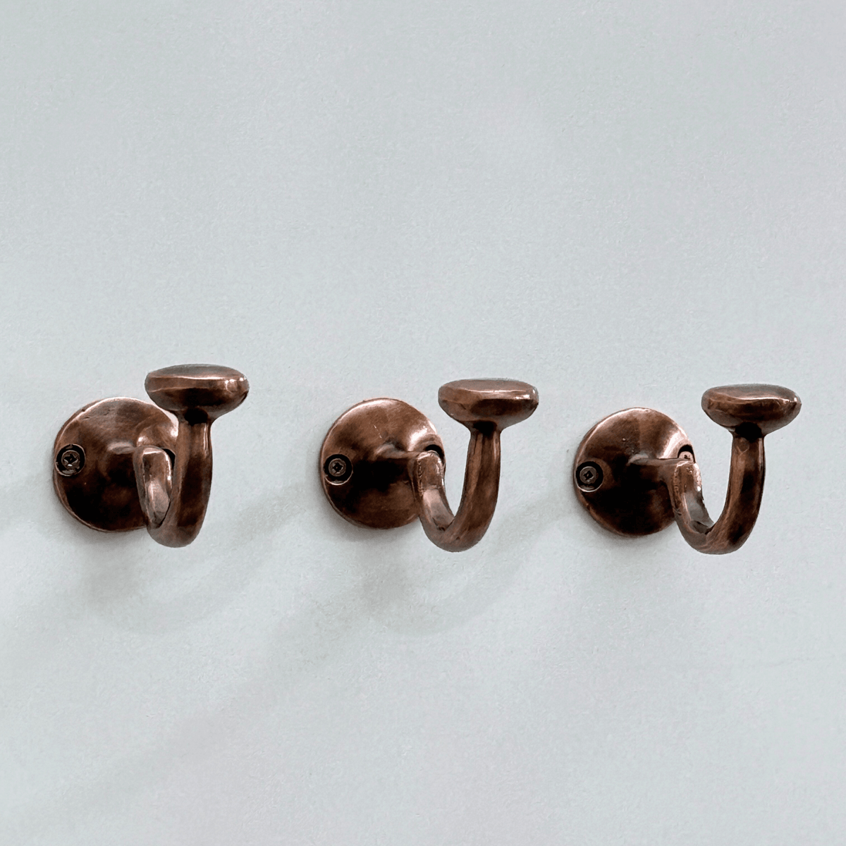 Antique Copper Hooks, Copper Robe Hook, Heavy Duty Single Hook, Wall Mount Robe Hooks - Vintaless