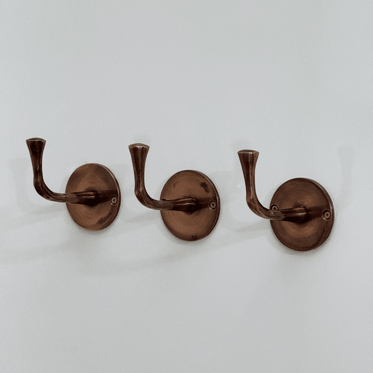 Antique Copper Hooks, Copper Robe Hook, Wall Mount Copper Robe Hooks, Heavy Duty Single Hook - Vintaless