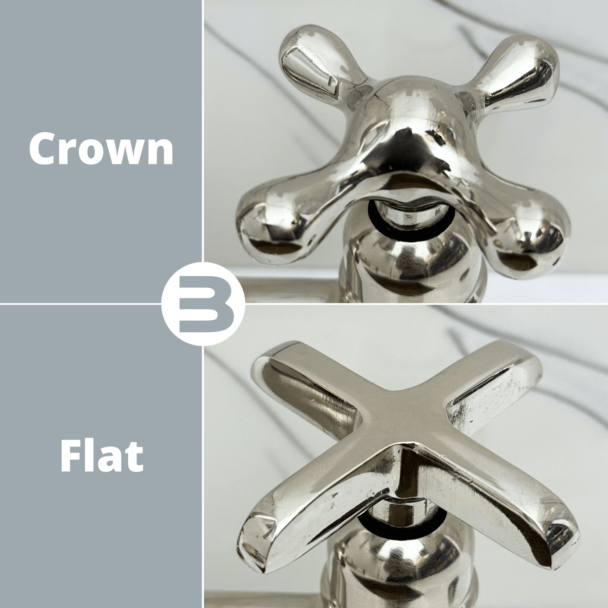 Polished Nickel Bridge Faucet with Cross Handles - Cavendish - Vintaless
