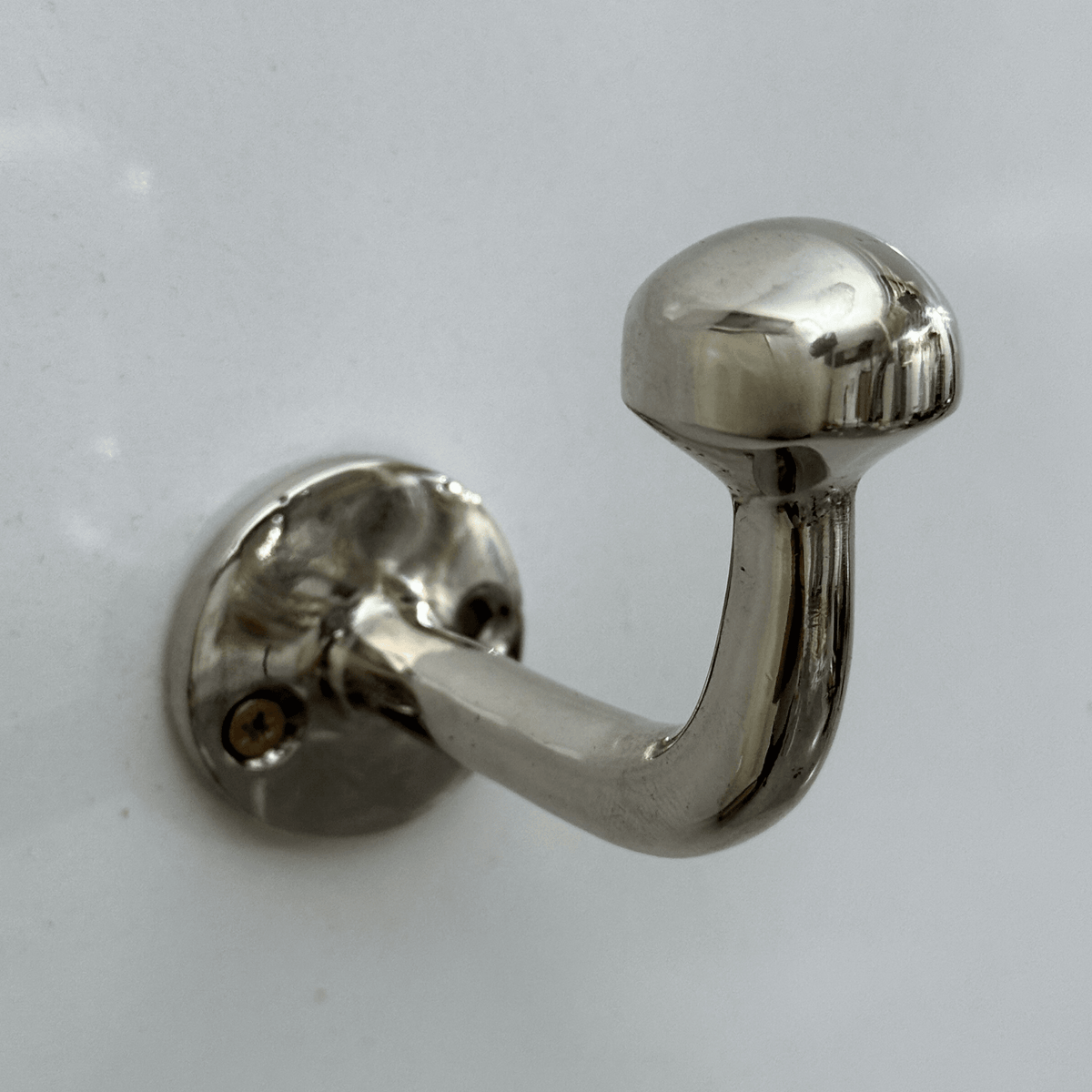 Polished Nickel Wall Hook, Nickel Coat Hooks, Nickel Towel Hook, Solid Hook for Bathroom or Kitchen - Vintaless