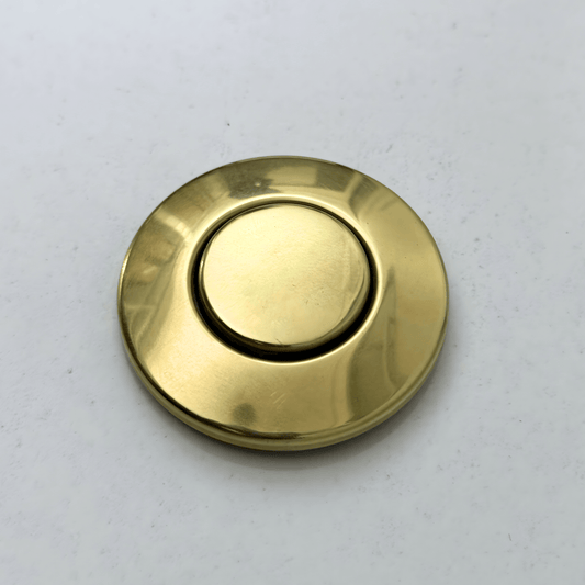 Unlacquered Brass Air Switch Kit, Solid Brass Garbage Disposal Air Switch Button - Vintaless