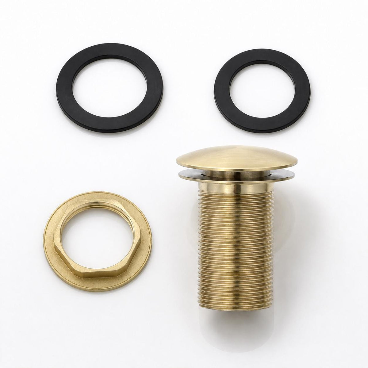 Unlacquered Brass Pop-Up Sink Drain - Vintaless